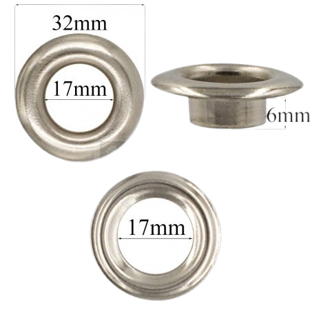 Люверс №31 (17мм) Нікель