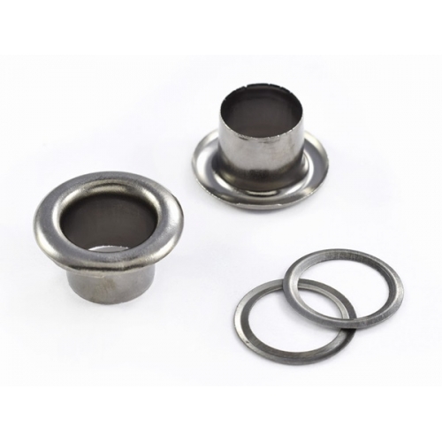 Блочка (Люверс) №2 (4мм) Темний Нікель 500 шт