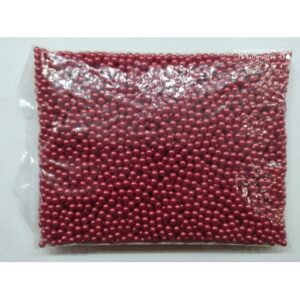 Бусы под жемчуг прибивные 6 мм Бордовый