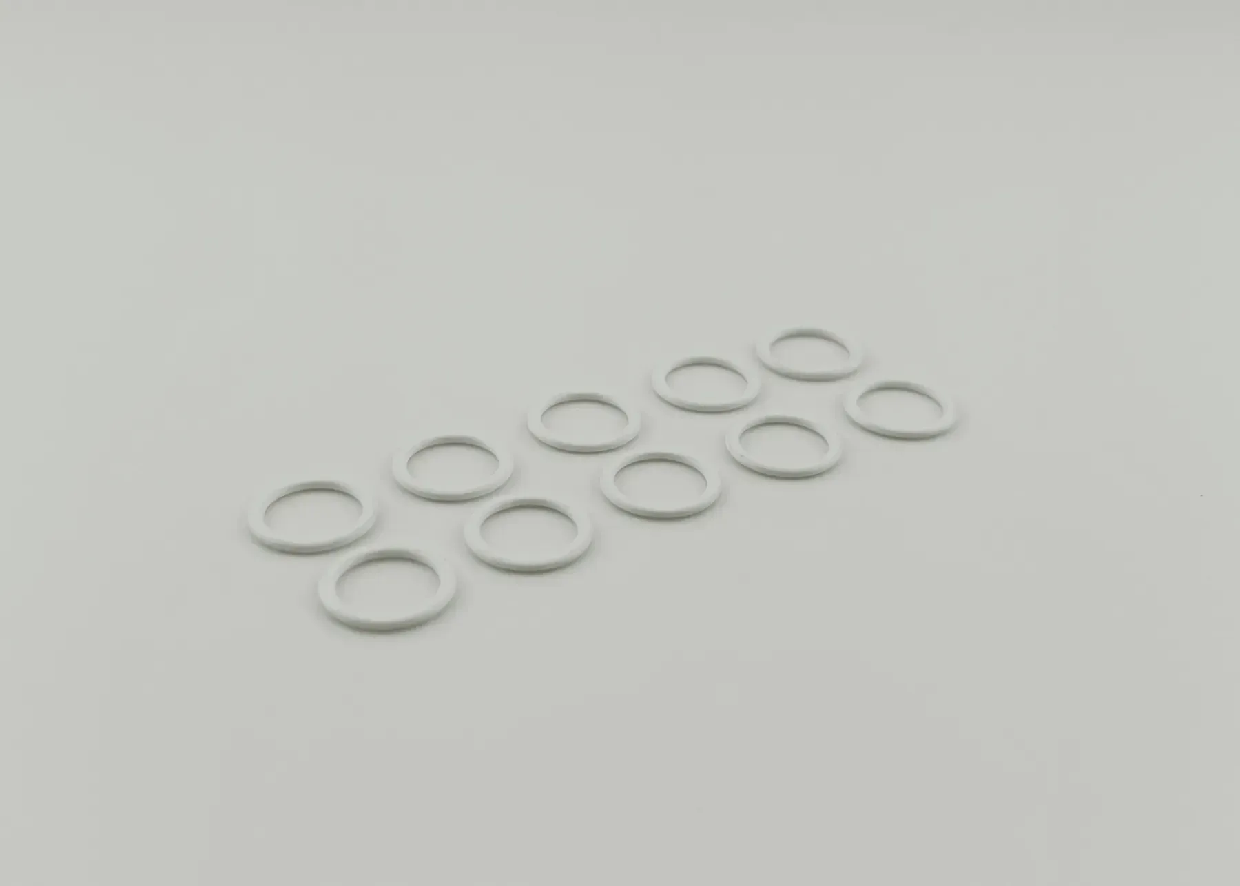 Кільце для бретелів 10 мм метал Білий