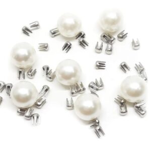 Бусы под жемчуг прибивные 6 мм Белые