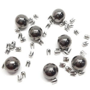 Бусы под жемчуг прибивные 6 мм Темный Никель