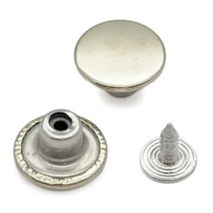 Гудзик для джинсів нержавіючий 14мм гладкий (Нікель)