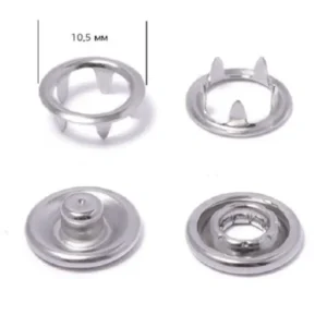 Кнопка BABY трикотажна 10,5 мм Нікель