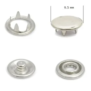 Кнопка BABY 9,5 мм закрита Нікель
