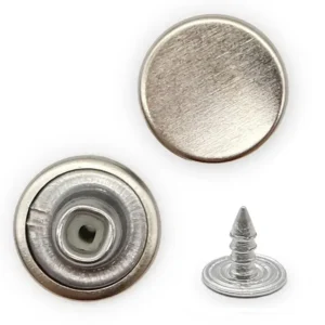 Пуговица для джинсов нержавеющий 17мм гладкая (Никель)