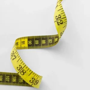 Сантиметр кравецький в пластиковому контейнері двосторонній Жовтий 150/60 сантиметри/дюйми