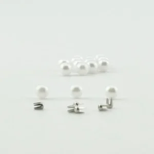 Перли прибивні 5 мм Білі