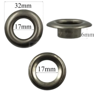 Люверс №31 (17мм) Темный Никель