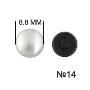 Гудзик для обтягування (пластиковий) №14 Чорний