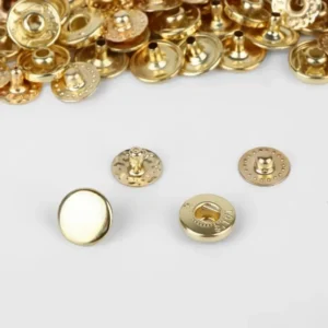 Кнопка ALFA 10 мм Золото