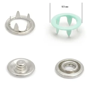 Кнопка BABY трикотажная 9,5 мм Светло-зеленый (247)