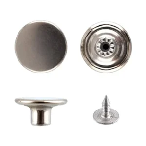 Гудзик для джинсів 20мм гладкий (Темний Нікель)