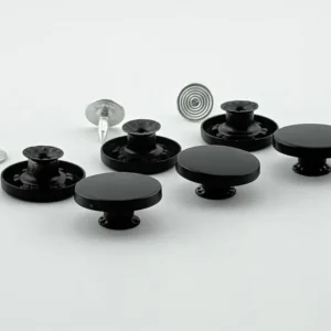 Пуговица для джинсов нержавеющий 17мм таблетка (Черная)