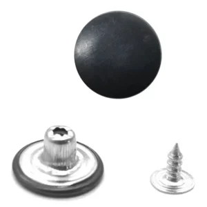 Пуговица для джинсов нержавеющий 17мм гладкая (Оксид)