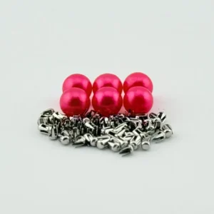 Бусы под жемчуг прибивные 8 мм Красный
