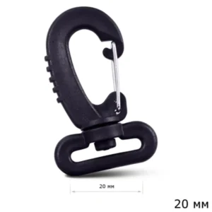 Карабін пластик 20мм