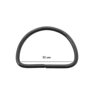 Напівкільце металеве 3 см (Темний нікель)