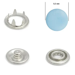 Кнопка BABY 9,5 мм закрита Блакитна