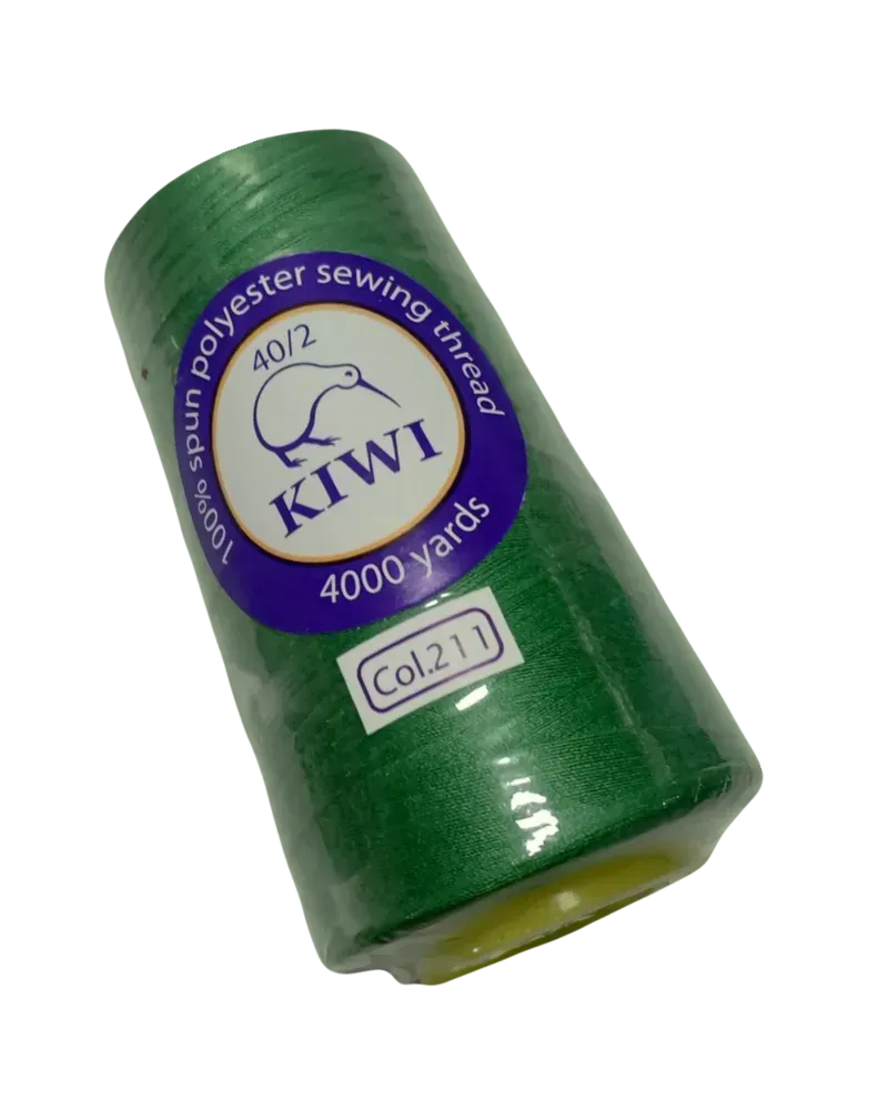 Нитки швейні №40/2 - колір Зелений (№211)