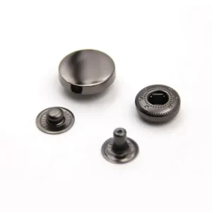 Кнопка гладка таблетка (нержавіюча сталь) 10 мм Темний Нікель