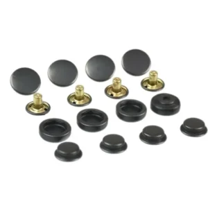 Кнопка Гамма 12.5 мм нержавіюча Чорна