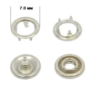 Кнопка BABY трикотажна 7,8 мм Нікель