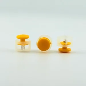 Фіксатор на два отвори 3381 Прозоро-Помаранчевий