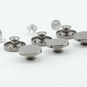 Пуговица для джинсов нержавеющий 17мм таблетка (Темный Никель)