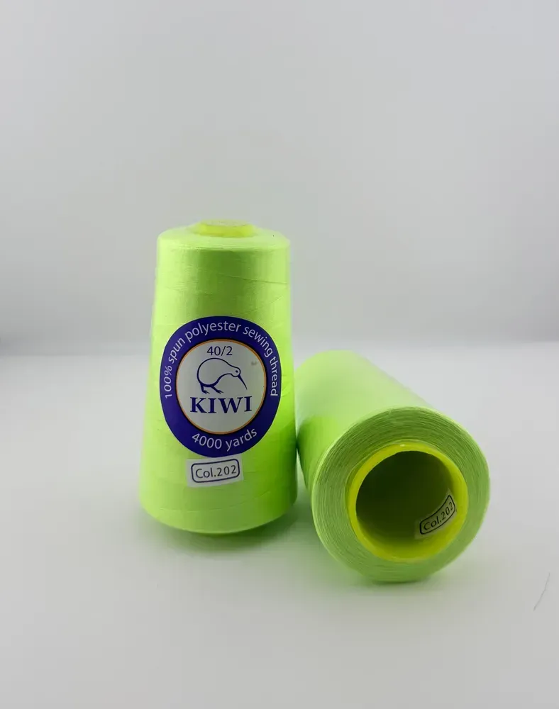 Нитки швейные №40/2 - цвет Салатовый (№202)