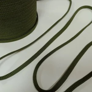 Шнур для одягу плоский 8,5 мм Хакі