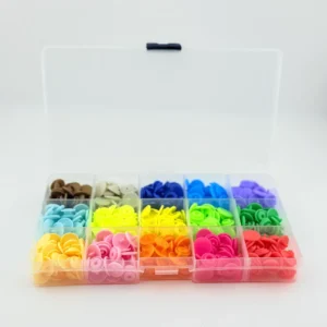 Набір кнопок пластикових 12,5 мм ( 15 кольорів )